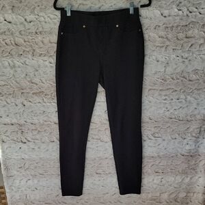 Michael Kors Womens Size M Black Skinny Ankle Leggings, High Rise Pants